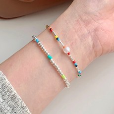 Style Planet 復古串珠線繩手鍊 2件組