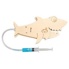 Nectron 科學實驗 DIY 液壓驅動機械製作套組 鯊魚 210 x 100 x 70 mm, 1個