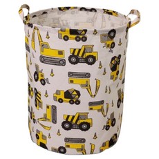 指標圖案布藝可愛設計洗衣籃, 挖土機