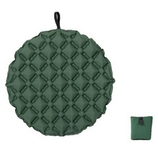 Ttabongoppa 狗狗露營戶外輕量便攜式大圓形氣墊坐墊 JNHA2007, 綠色