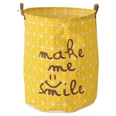 사인포스트 패브릭 귀여운 디자인 빨래바구니, 옐로 화살표