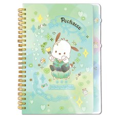 산리오 블링블링 4단 인덱스노트, 1개, 포차코