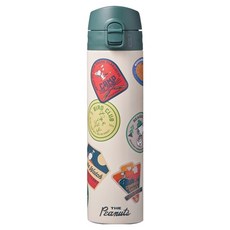 LocknLock 樂扣樂扣 Snoopy 史努比纖細款保溫保冷隨行杯 LHC3270DGRN SNP, 綠色, 1個, 400ml