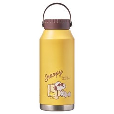 락앤락 스누피 슬로핸들 보온보냉 텀블러 LHC4324DYEL SNP, 옐로우, 1개, 1L