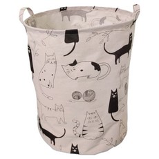 Signpost 可愛布藝設計洗衣籃, 黑白貓