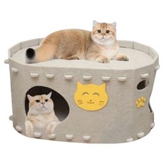 KODACHIEF 貓咪可愛毛氈床, 1個, 25 加購貓咪