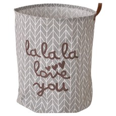 指標圖案布藝可愛設計洗衣籃, 灰色箭頭