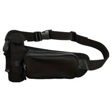 soonZAM 防水運動水壺收納腰包, 黑色, 1個