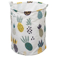 指標圖案布藝可愛設計洗衣籃, 鳳梨