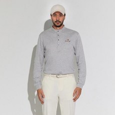 GARMENT GOLF 男士亨利領長袖T恤 GMTLD306