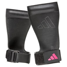 愛迪達 舉重健身拉力帶 雙手配戴組, 1套, 黑色 + 粉紅色