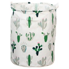 指標圖案布藝可愛設計洗衣籃, 仙人掌