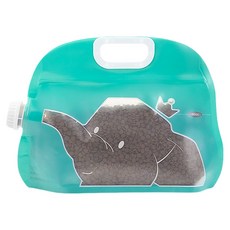 PASTEL PET 寵物便攜式飼料收納袋 M, 綠色, 1個, 2.5L