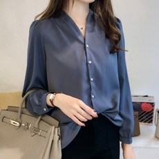DMELD 女款鈕扣正裝襯衫