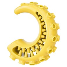 PASTEL PET 狗狗章魚腿零食玩具, 黃色, 1個