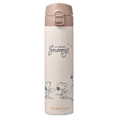 LocknLock 樂扣樂扣 Snoopy 史努比纖細保溫保冷隨行杯 LHC3270LBRW SNP, 1個, 400ml, 棕色