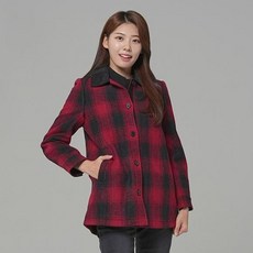 Crocodile 鱷魚 女士素色拼色可拆卸連帽格紋內襯保暖大衣 CLCWPD207