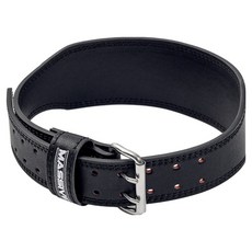 MASSIVE 健身皮革原創腰帶, 黑色, 493g