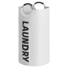 Signpost 附把手方便移動洗衣籃, 白色