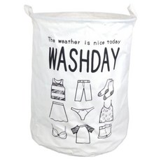 指標圖案布藝可愛設計洗衣籃, 衣架印花