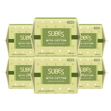 SUBES With Cotton 護墊, 一般, 6個, 20入