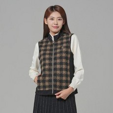 Crocodile 鱷魚 女士格紋拼色開襟背心 CLCWTS213