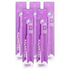 CHICAPEKA 寵物超細毛小型牙刷, 紫色, 5個