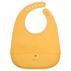 LocknLock 樂扣樂扣 兒童用 Little Luv 矽膠圍兜, 1個, 1入, 黃色