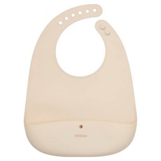 LocknLock 樂扣樂扣 兒童用 Little Luv 矽膠圍兜, 1個, 1入, 象牙白