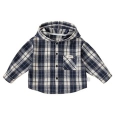 EYOUMONG 兒童 Paromi 連帽格紋長袖襯衫