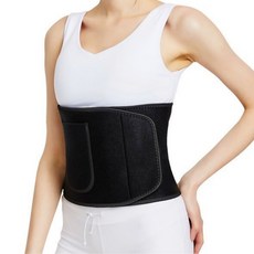 Huolly 腹部排汗腰帶 排汗帶, 黑色, 1個