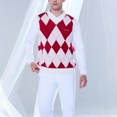 Gospheres 男士 ARGYLE 針織背心 PM2WVS40
