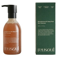reusoul 微生態AC深層毛孔抗痘潔面凝膠, 1個, 200ml