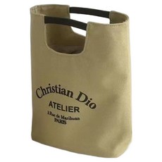 Royal Green 帆布大容量便當袋, 米色, 1個