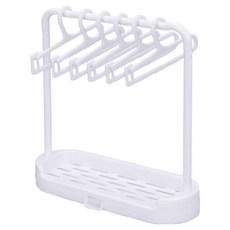 칠시 인형옷 행거 옷걸이 세트, 화이트, 1세트