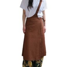 不對稱圍裙, 棕色, 1個