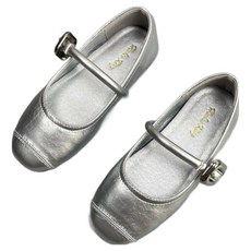 하라로이 여아용 은은광택 스퀘어토 메리제인 플랫슈즈