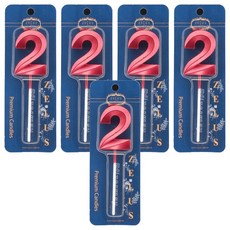 ZELUS GFD-5卡裝2號蠟燭 金香檳色 + 金藍色 + 金紅色 + 金綠色 + 金色 隨機出貨, 0.7kg, 1套, 無香味