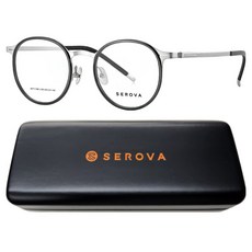 SEROVA 施洛華 輕薄鈦系列 圓框光學眼鏡 附眼鏡盒 SP1186-C36