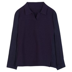 Olivia Hassler 女款開衩領針織上衣毛衣 OHBFSW202