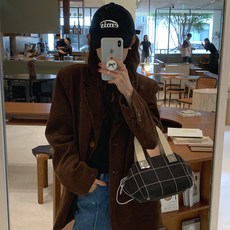 어반라인 여성용 엘르 테일러드 코듀로이 하프 자켓