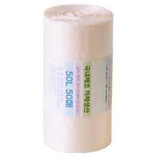 뜯어쓰는 배접형 다용도 분리수거 재활용 롤백 비닐 실속 쓰레기봉투 50p, 1개, 50L