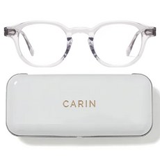 CARIN 復古方型膠框光學眼鏡 附眼鏡盒 DENSE-C6