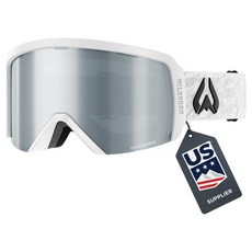 와일드혼 크리스토 스키 스노우보드 고글, 아틱화이트 실버V2, 1개