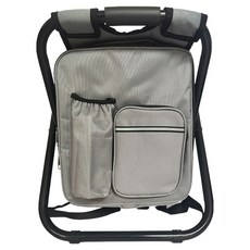 Sunjam 便攜式保溫保冷袋多功能椅後背包 36 x 29 x 41 cm, 1個, 灰色