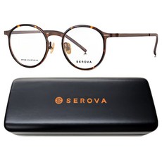 SEROVA 施洛華 輕薄鈦系列 圓框光學眼鏡 附眼鏡盒 SP1186-C14