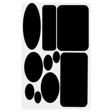 비아워게스트 의류 수선 보수 패치 테이프 B타입, 블랙, 1개