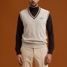 GARMENT GOLF 男款羊毛V領針織背心 GMKVC313