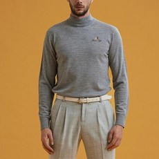 GARMENT GOLF 男款高領羊毛經典長袖針織衫 GMKPC304