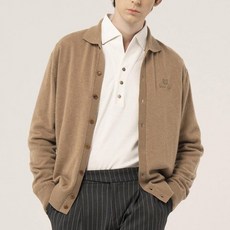 GARMENT GOLF 男款羊毛襯衫領布勞森針織開襟衫 GMKCC310